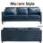  Jannae 80" Vegan Faux Leather Upholstered Square Arm Sofa-202343154