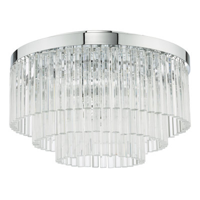 Bartholmey Crystal Flush Mount