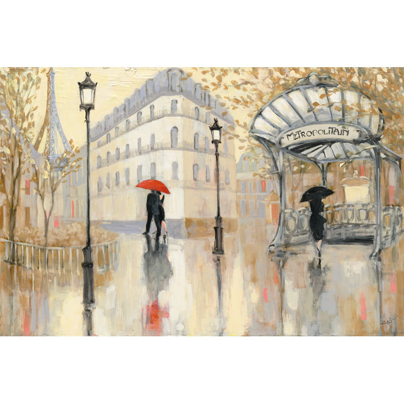 To The Metro by Julia Purinton - Wrapped Canvas Print, 61cm H x 91cm W