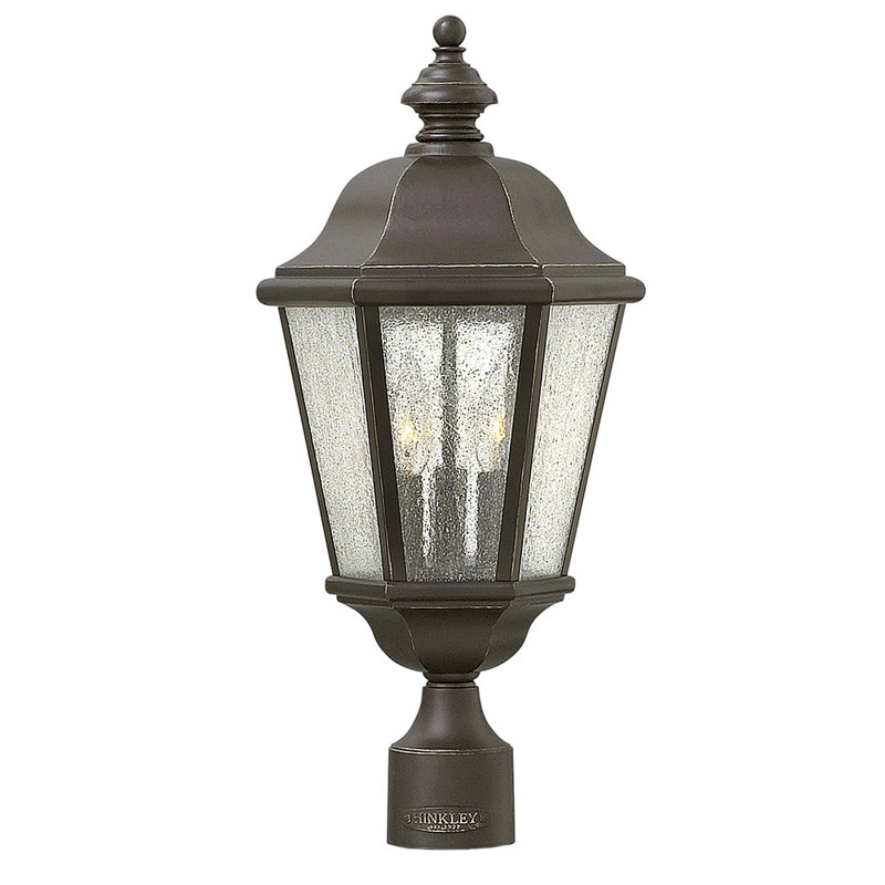 Edgewater 3-Light 21.25" Post Light, Oil Rubbed Bronze
