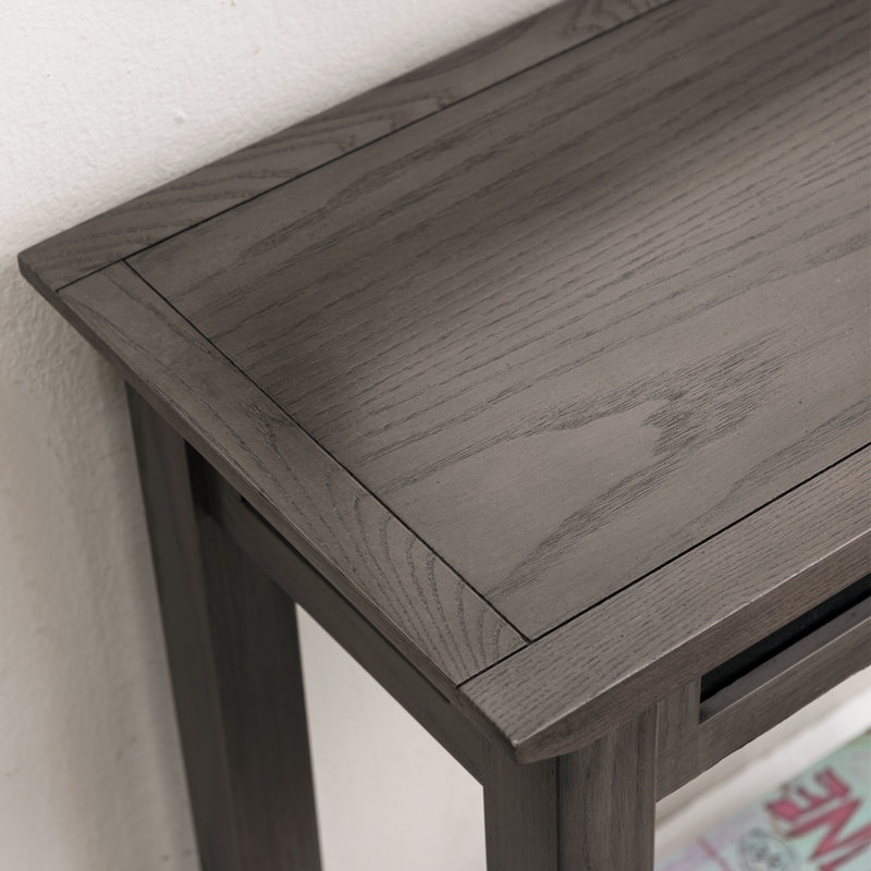 Solid + Manufactured Wood Console Hall Stand, Gray