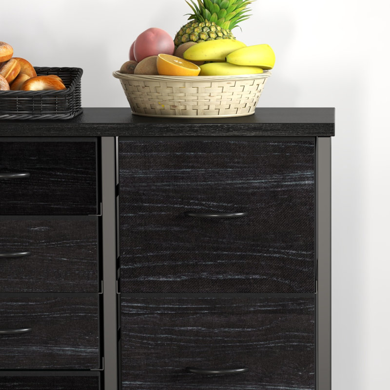 100 cm W Iron Shelving Unit, Black