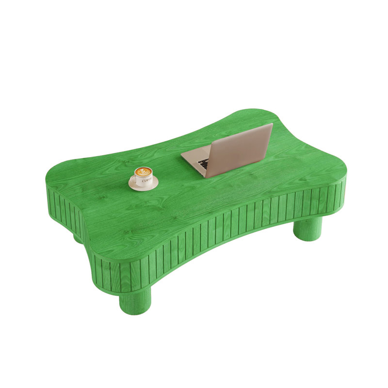 Table basse avec rangement, table basse à plateau relevable pour le salon, Vert