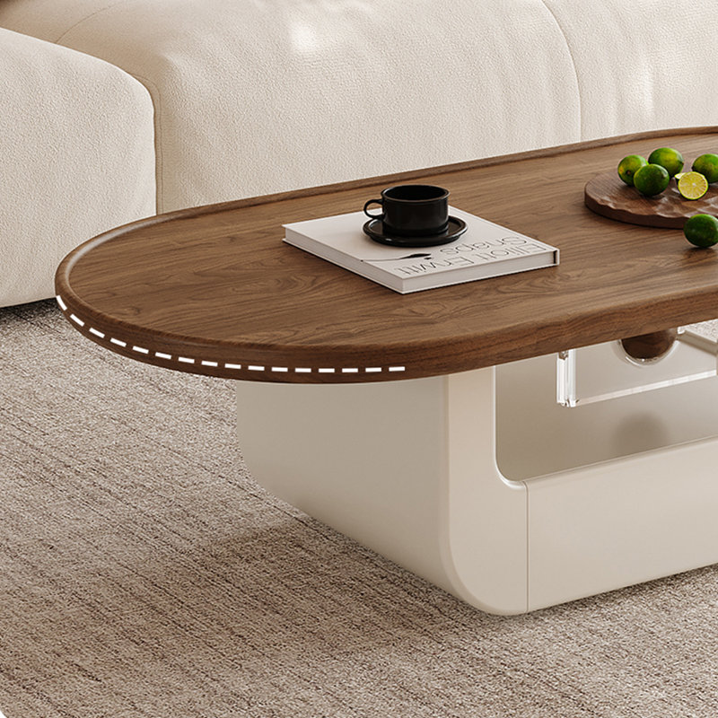Table basse de style crème médiévale