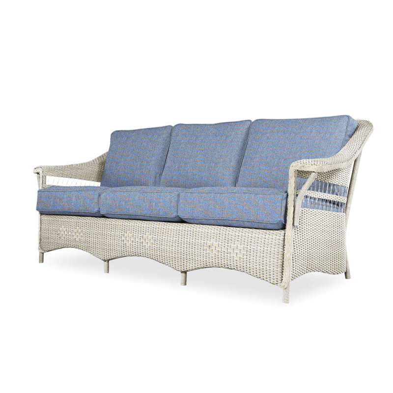 Nantucket Outdoor 3 - Seat Patio Sofa, Demo Skyway, Ebony