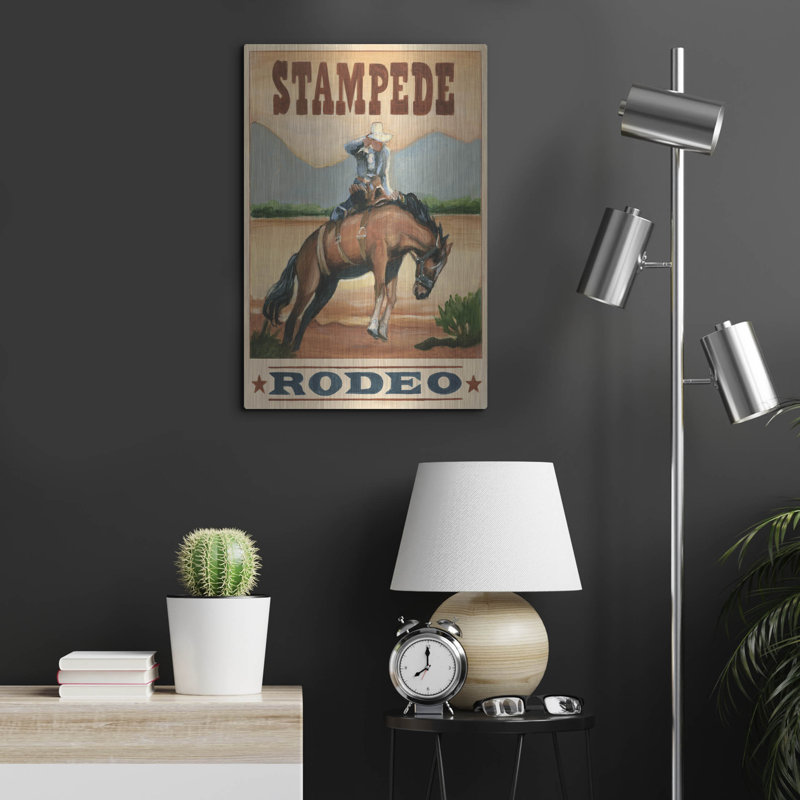 «Stampede Rodeo» par Ethan Harper, H 24 po x l 16 po