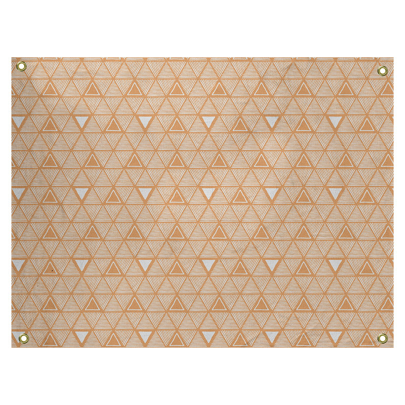 Tapisserie, H 59 po x l 80 po, Orangé