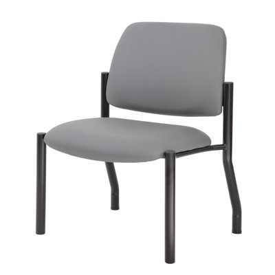 Sopris Vinyl Seat Reception Chair with Metal Frame