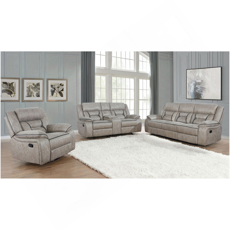 Ensemble de salon 3 pièces Brazelton Taupe, Taupe