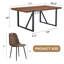 Ensemble de table et de chaises, de style table de salle à manger rectangulaire, jumelé à 8 chaises confortables en technologie
