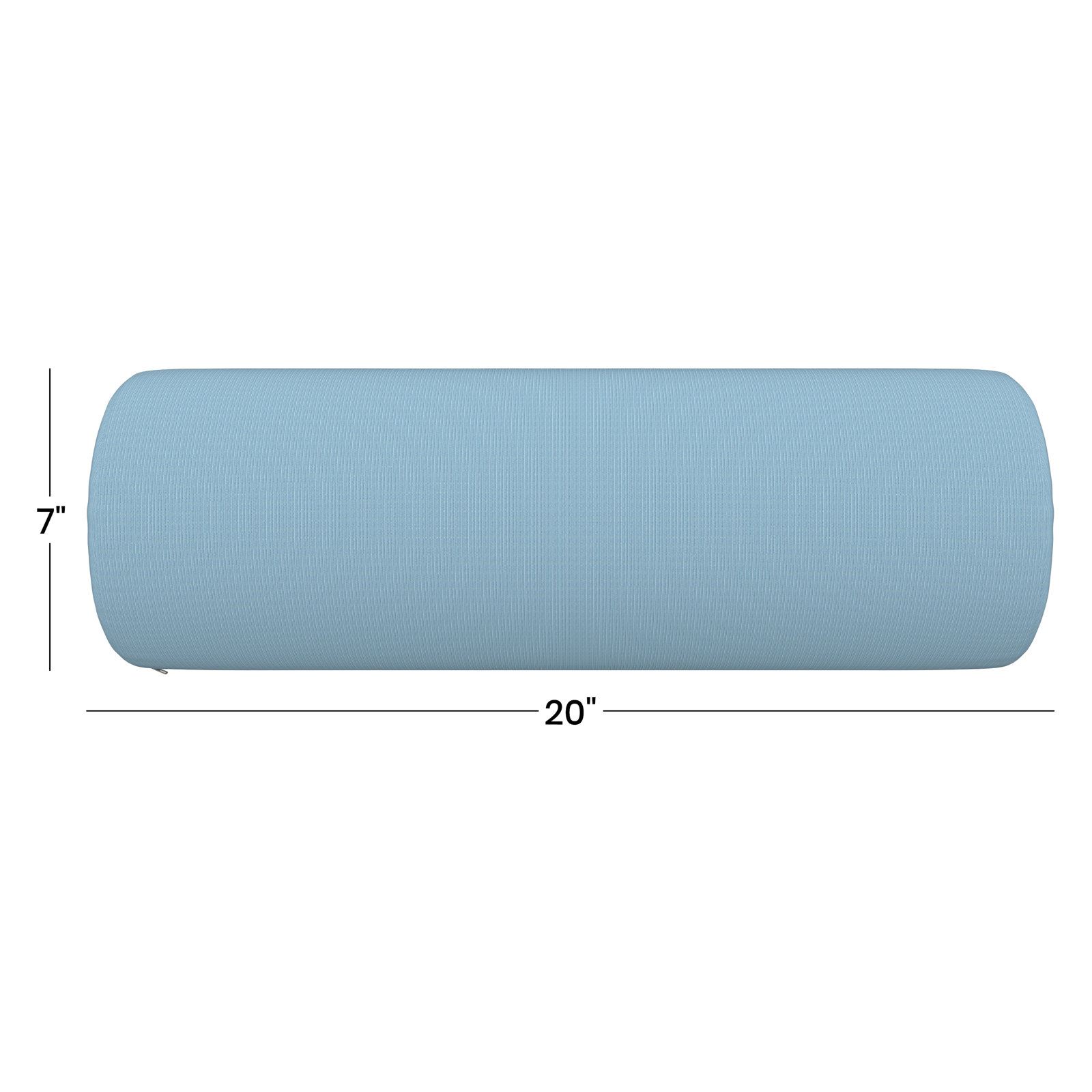 Amala Outdoor/Indoor Bolster Pillow, Canvas Air Blue