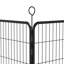 Enclos pour animaux 16 panneaux en métal, 40 po de hauteur avec barrière autobloquante, robuste, réglable pour l'intérieur et l'extérieur, sans outils, rouille,