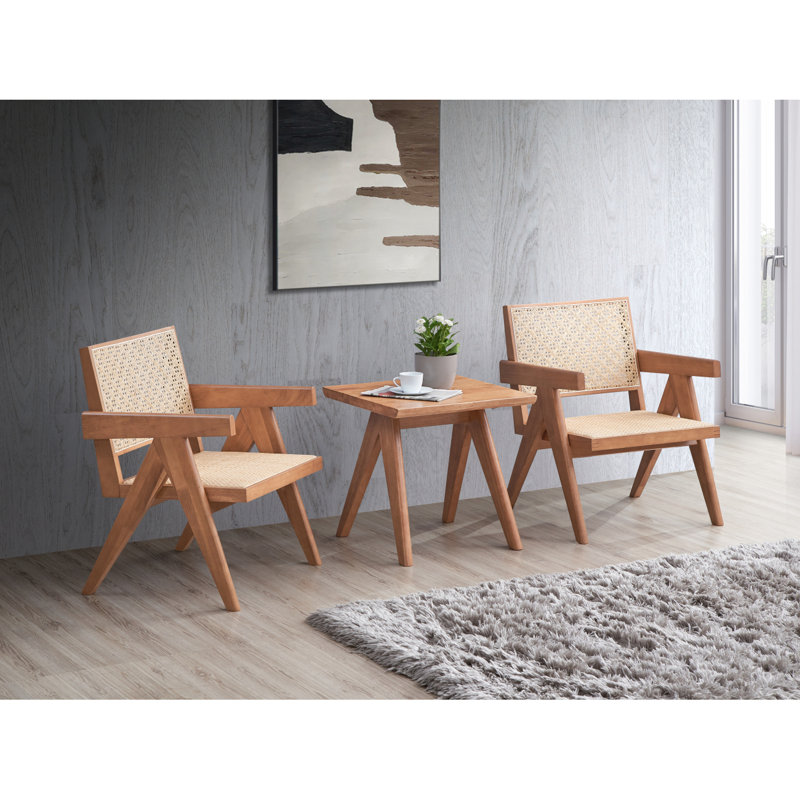End Table, Natural Finish