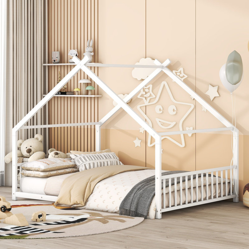 Alifonso Metal Daybed, White, Full