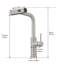 Robinet d'évier de cuisine en nickel brossé avec douchette extractible, touche moderne, robinet pivotant à 360 ° pour la salle de bain et le lavabo, douchette, barre à un trou
