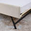 Canapé-lit simple rembourré avec trois lumières DEL, tête de lit réglable avec rangement, lit gigogne escamotable et chargement sans fil, cadre de canapé-lit rembourré en lin, beige-928614274
