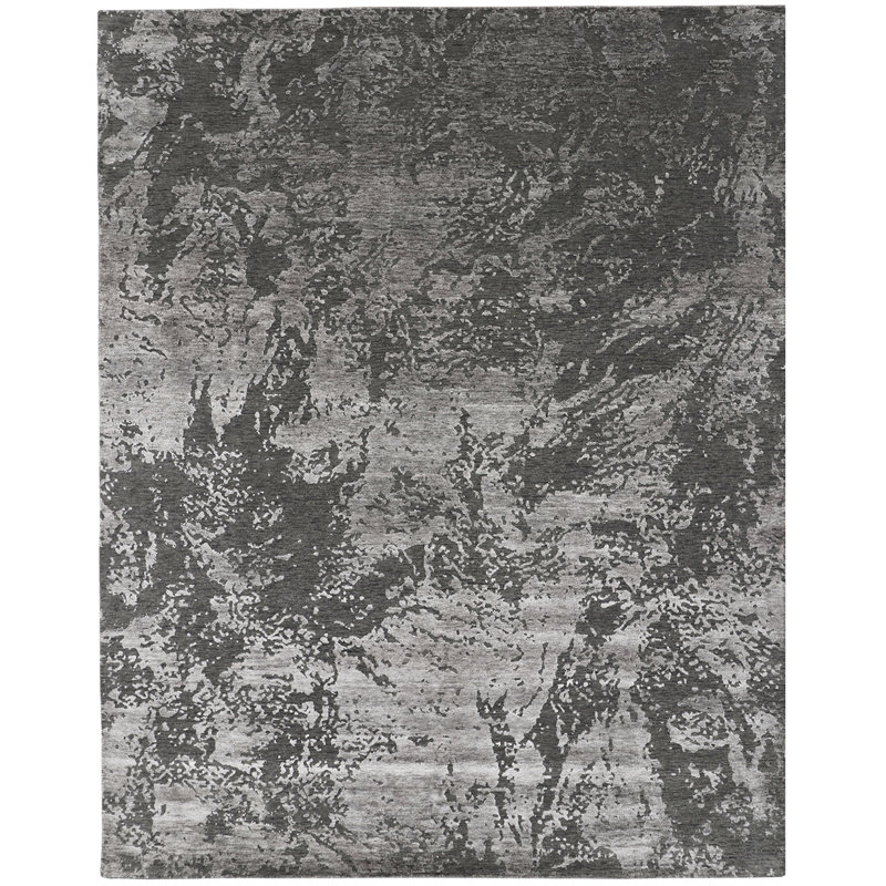 Area Rug in Gray/Light Gray, Rectangle 8' x 10'