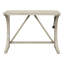 Ensemble de table de salle à manger Farmhouse avec USB, finition en bois massif blanc