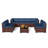 Avamay Rattan Sectional Seating Group with Cushions-1296695086-1295491803
