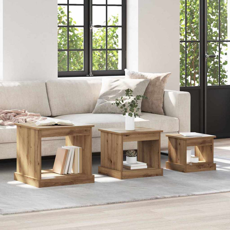 Coffee Table with Storage, Artisan Oak