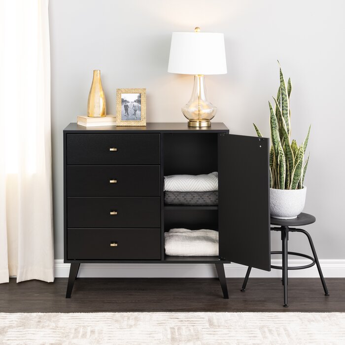 Mercury Row® Alyssa 4 - Drawer Dresser & Reviews - Wayfair Canada