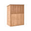 Garden Shed TOFFIA Fir Wood 127 cm 66 cm Brown