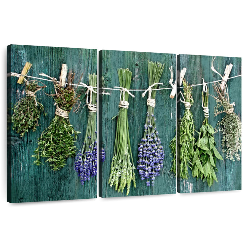 Harnek Dried Herbs On Wood, 20" H x 33" W