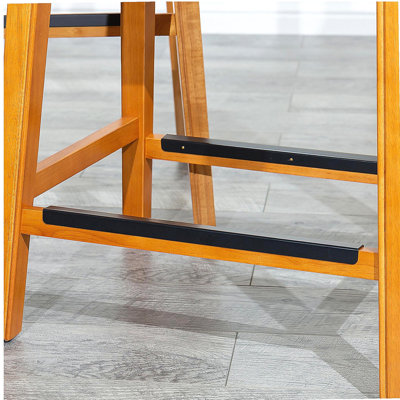 Tabouret de 30 pouces, revêtement en cuir naturel