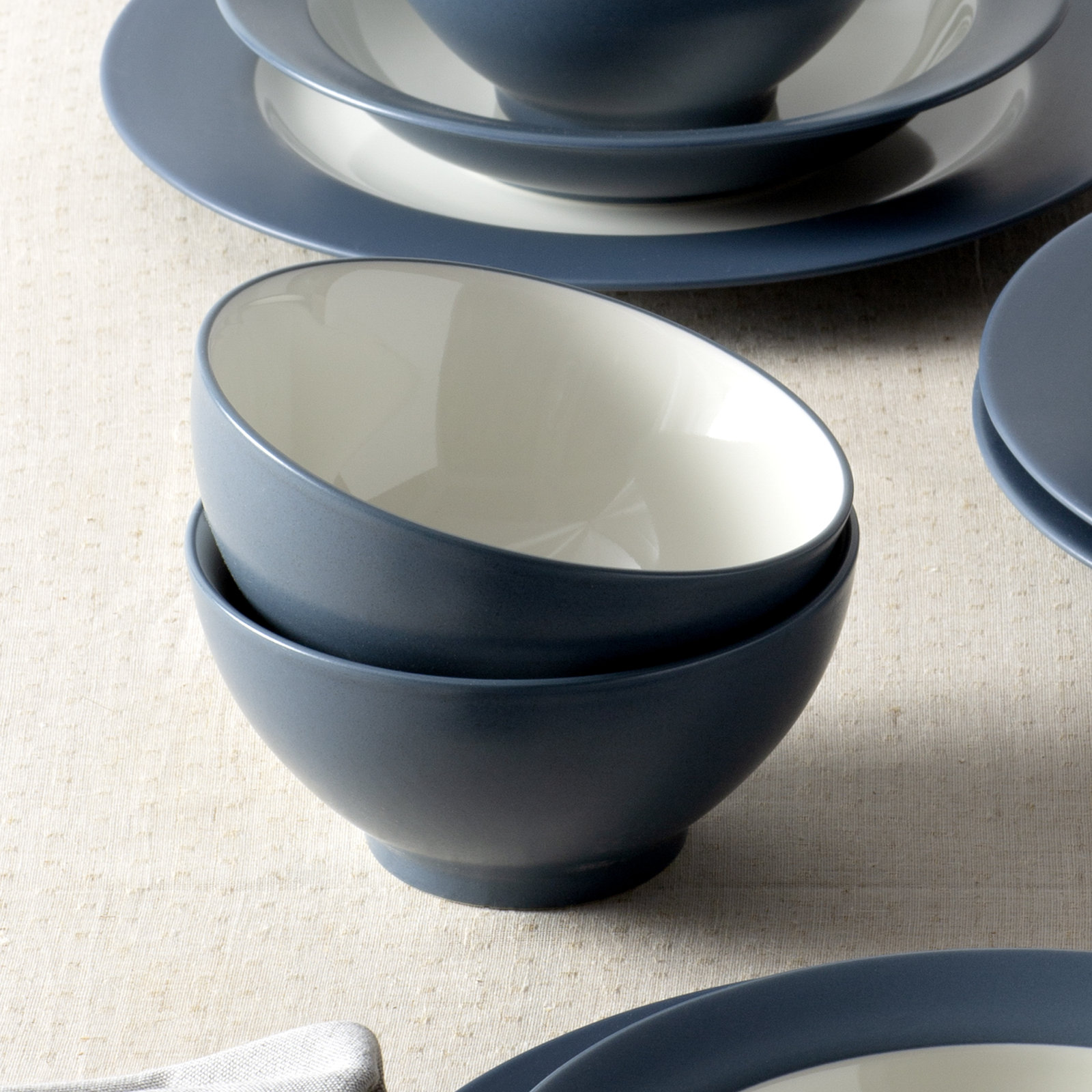 Colorwave Stoneware Rice Bowl, Blue