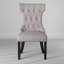 Chaises d'appoint rembourrées Manchester, gris clair / noir