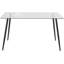 Milagro Rectangular Glass Top Dining Table