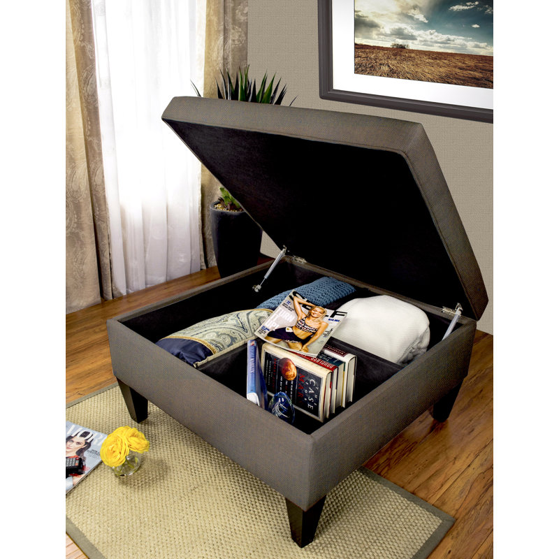 Zaylee Upholstered Ottoman, Sterling