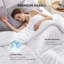 Insertion de couette matelassée surdimensionnée pour lit très grand - Blanc, duvet synthétique, toutes saisons-122443355-122443353