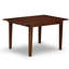 3 Piece Modern Dining Table Set Contains a Rectangle Wooden Table with Butterfly Leaf and 2 Dining Chairs, Mahogany