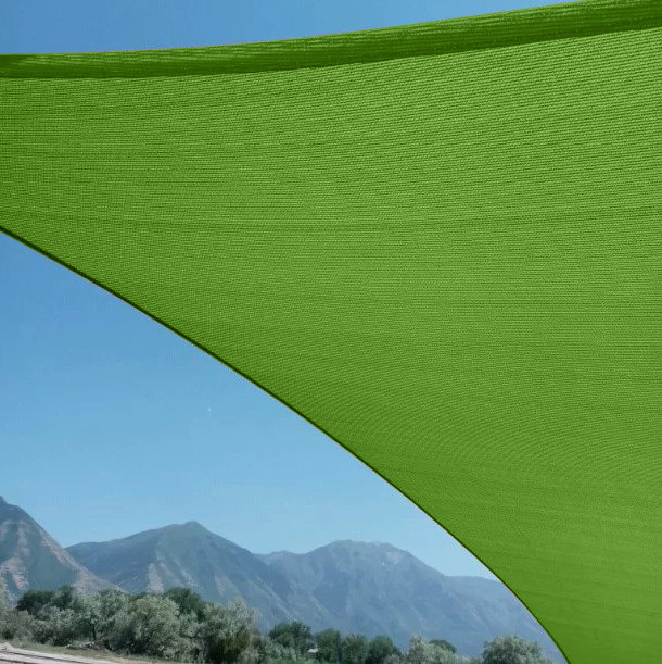 Green Triangle Outdoor Sun Shade Sail Canopy