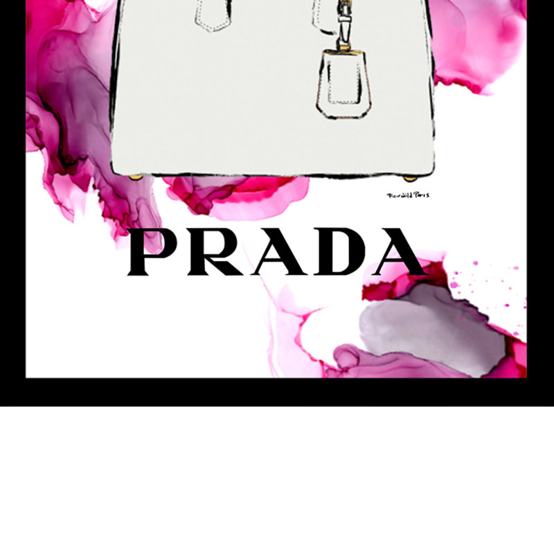 Impression encadrée de sac à main High Fashion Designer