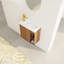 Meuble-lavabo mural flottant 20 po avec lavabo en résine blanche et porte d'armoire à fermeture en douceur