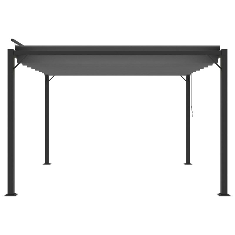 Terral 3m x 3m Aluminium Patio Gazebo, Anthracite