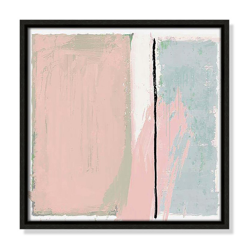 " Pastel Opulance ", 13.5" H x 13.5" W x 2" D, Espresso Floater Framed