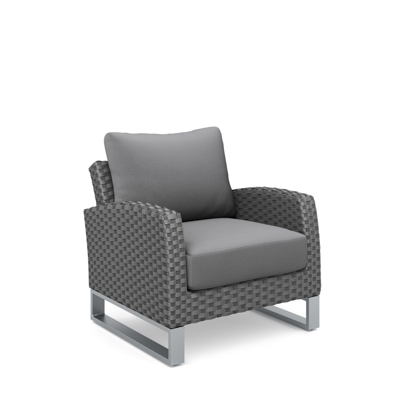 Sabreea Wicker Club Chair, Gray