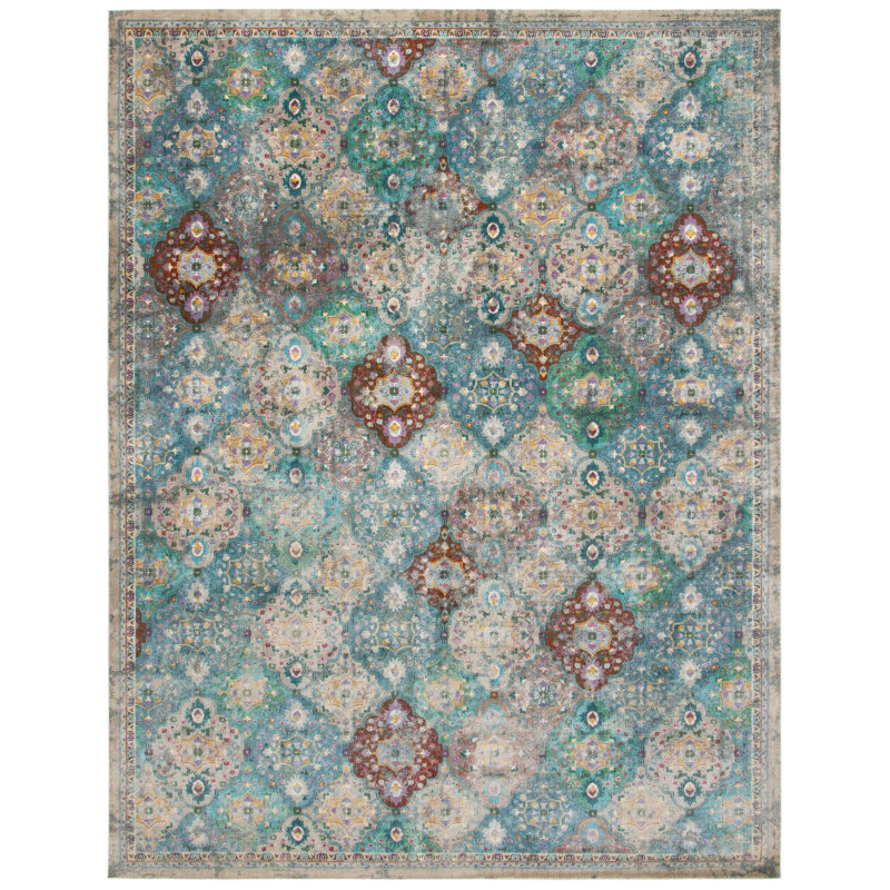 Marques Performance Geometric Rug, Rectangle 8' x 10'