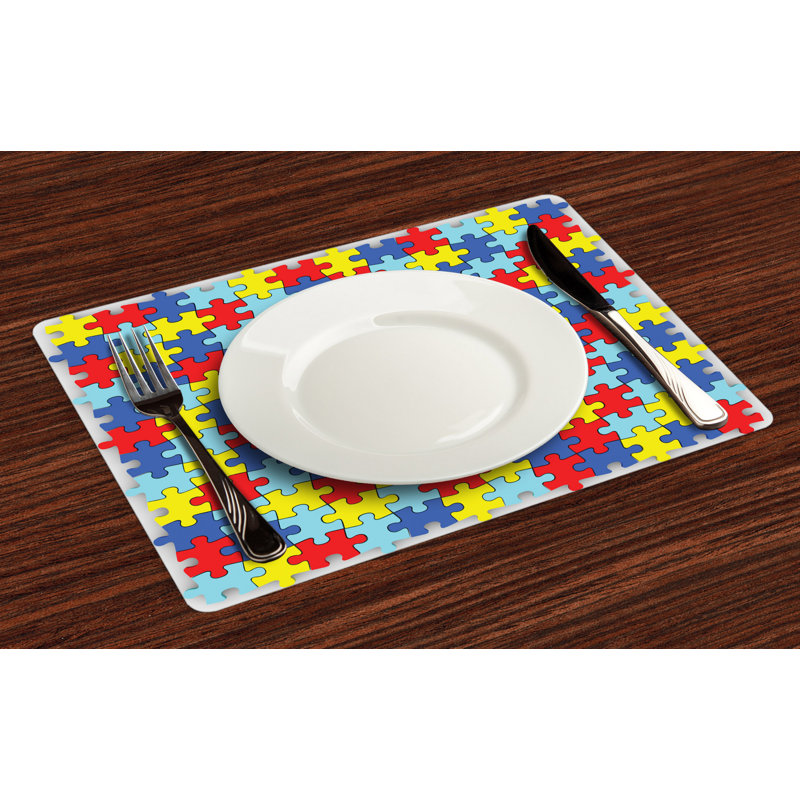 Polyester Abstract Rectangle Placemat