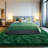 Solid Rug Soft Fluffy Green Indoor Area Rug for Living Room Bedroom Nursery Kids Room-805677154-835077180