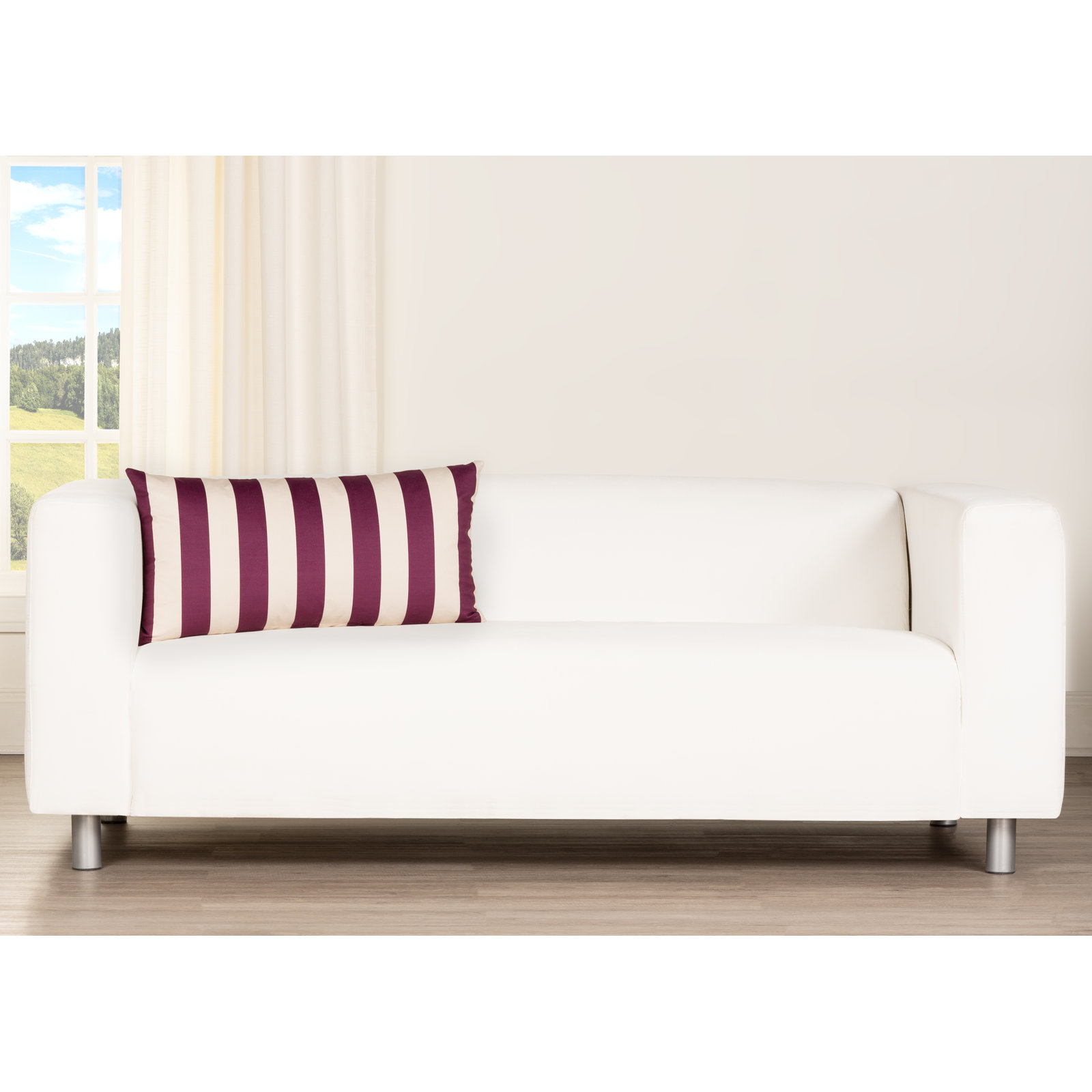 Throw Pillow, 52" x 14", Polyfill, Burgundy