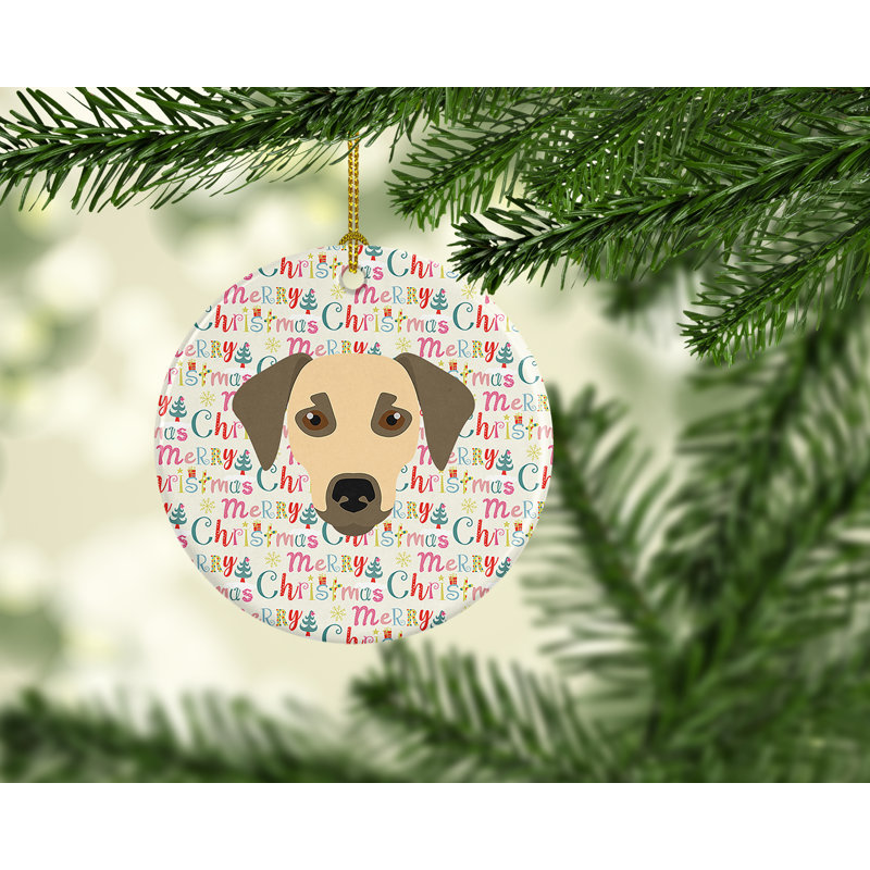 Ornement suspendu Sato Dog Merry Christmas