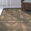 Tapis géométrique en laine tissé à la main Fitzpatrick-19820021