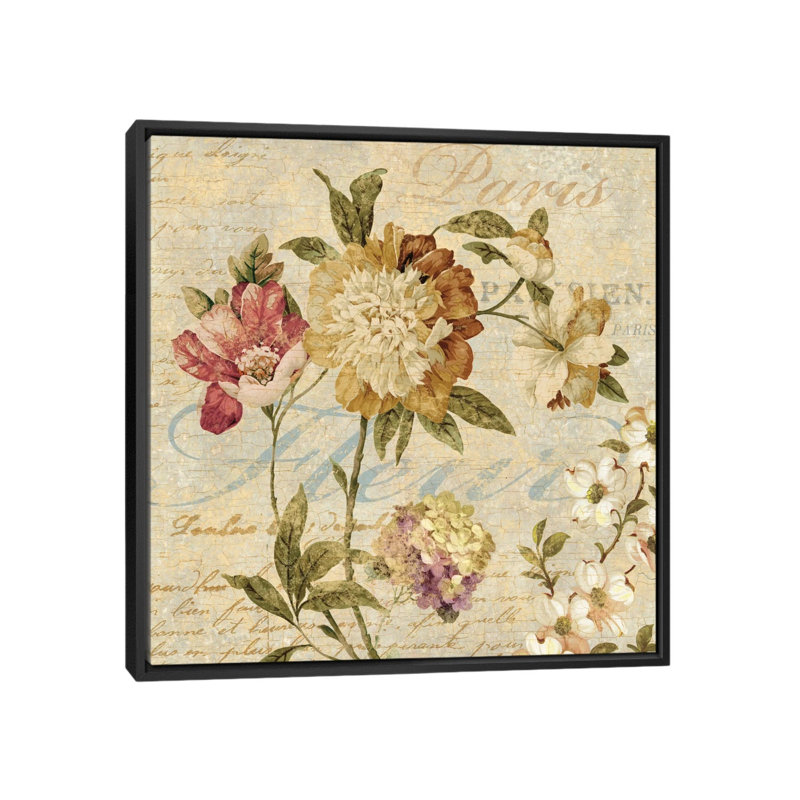 « ii », reproduction d’impression sur toile tendue Fleur Paris, H 18 po x l 18 po x P 1,5 po, Toile tendue, Pas de tapis