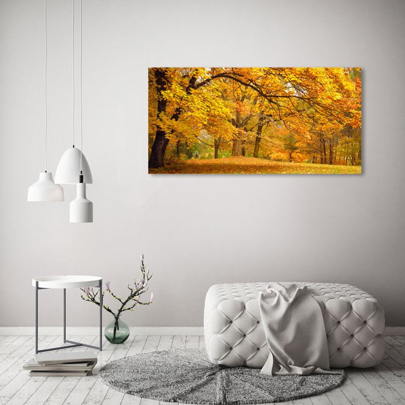 Autumn In The Park - Wrapped Canvas Print