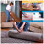 Matelas en mousse à haute densité imperméable de 6 pouces pour lit simple avec tissu matelassé losangé bleu marine-557423967
