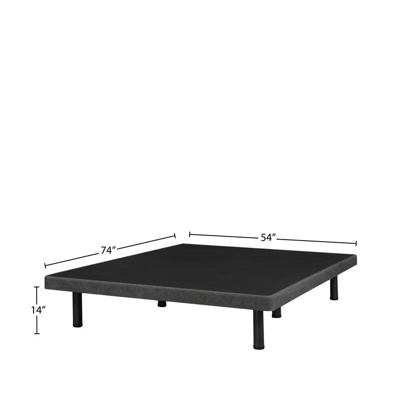 Lit plateforme tapissier Spade, Double, Pierre